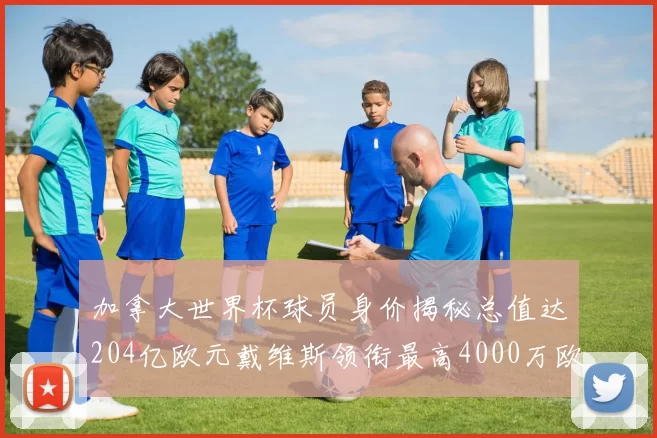 加拿大世界杯球员身价揭秘总值达204亿欧元戴维斯领衔最高4000万欧